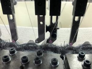 Máquina de tejido de punto de lana a 3 hilos